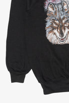 Vintage Three Wolves Raglan Sweatshirt (1990s)