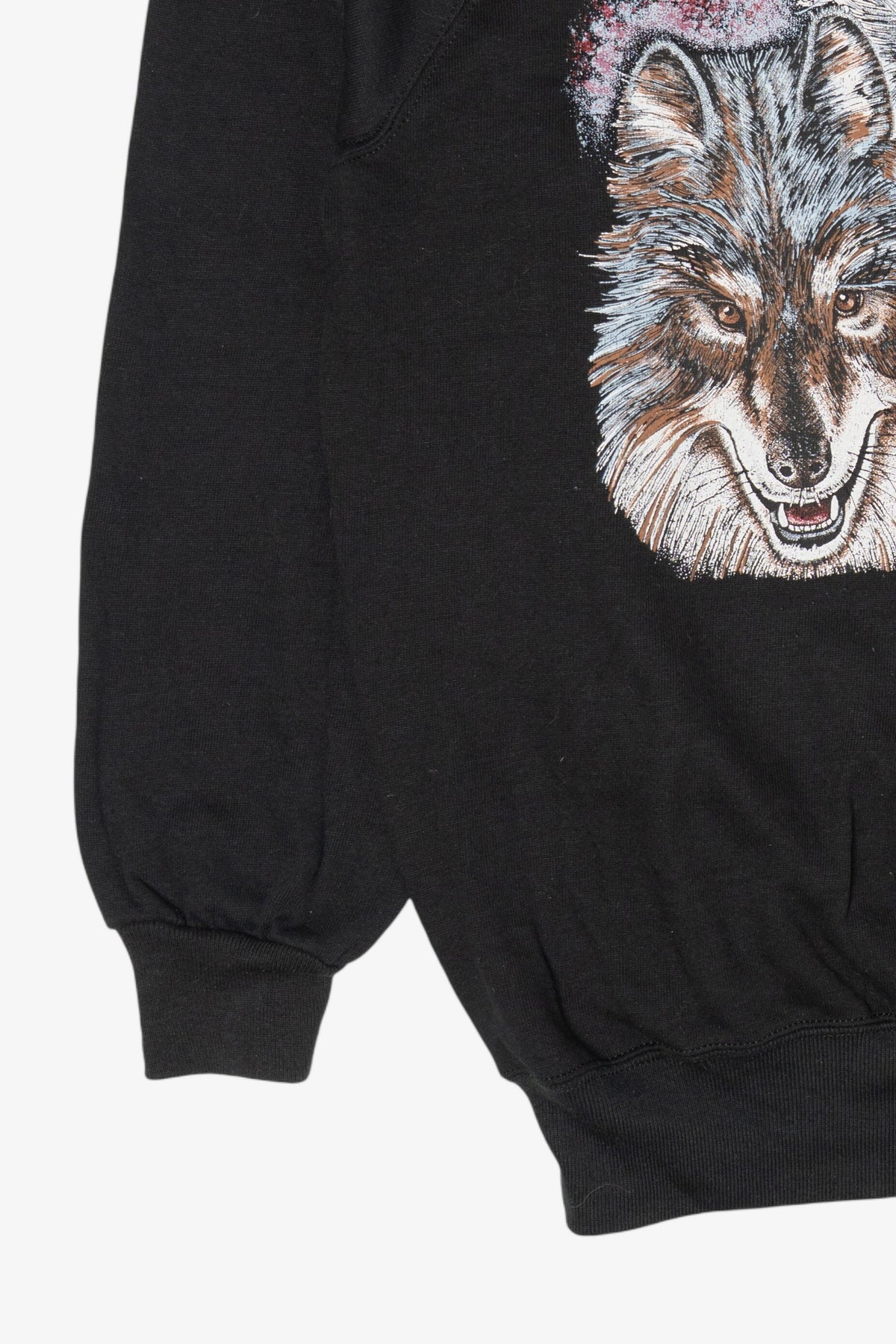 Vintage Three Wolves Raglan Sweatshirt (1990s)