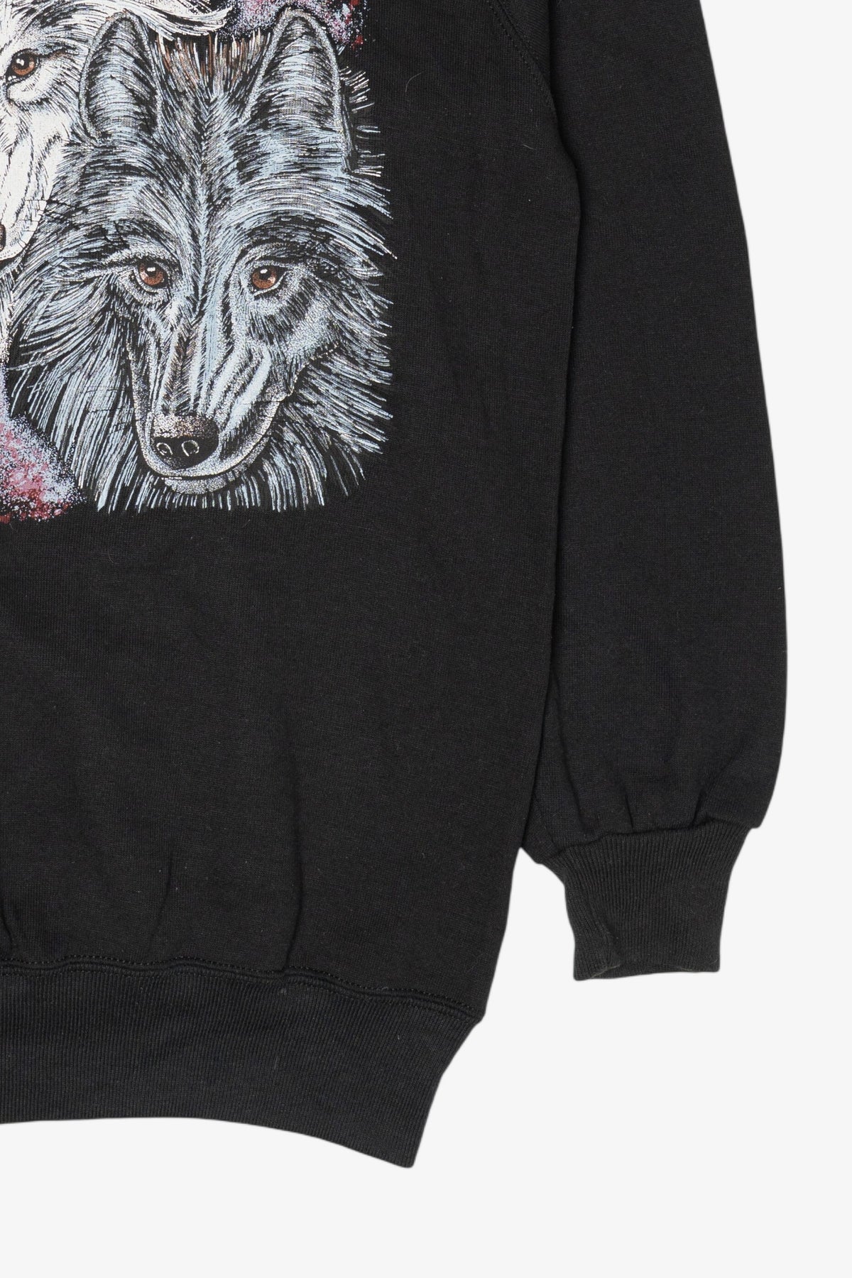 Vintage Three Wolves Raglan Sweatshirt (1990s)