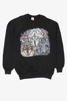 Vintage Three Wolves Raglan Sweatshirt (1990s)