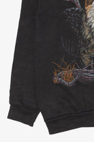 Vintage Black Tultex Wolf Sweatshirt (1990s)