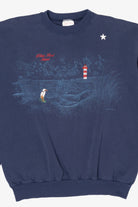 Vintage Embroidered Navy Blue Hilton Head Island Sweatshirt (1990s)