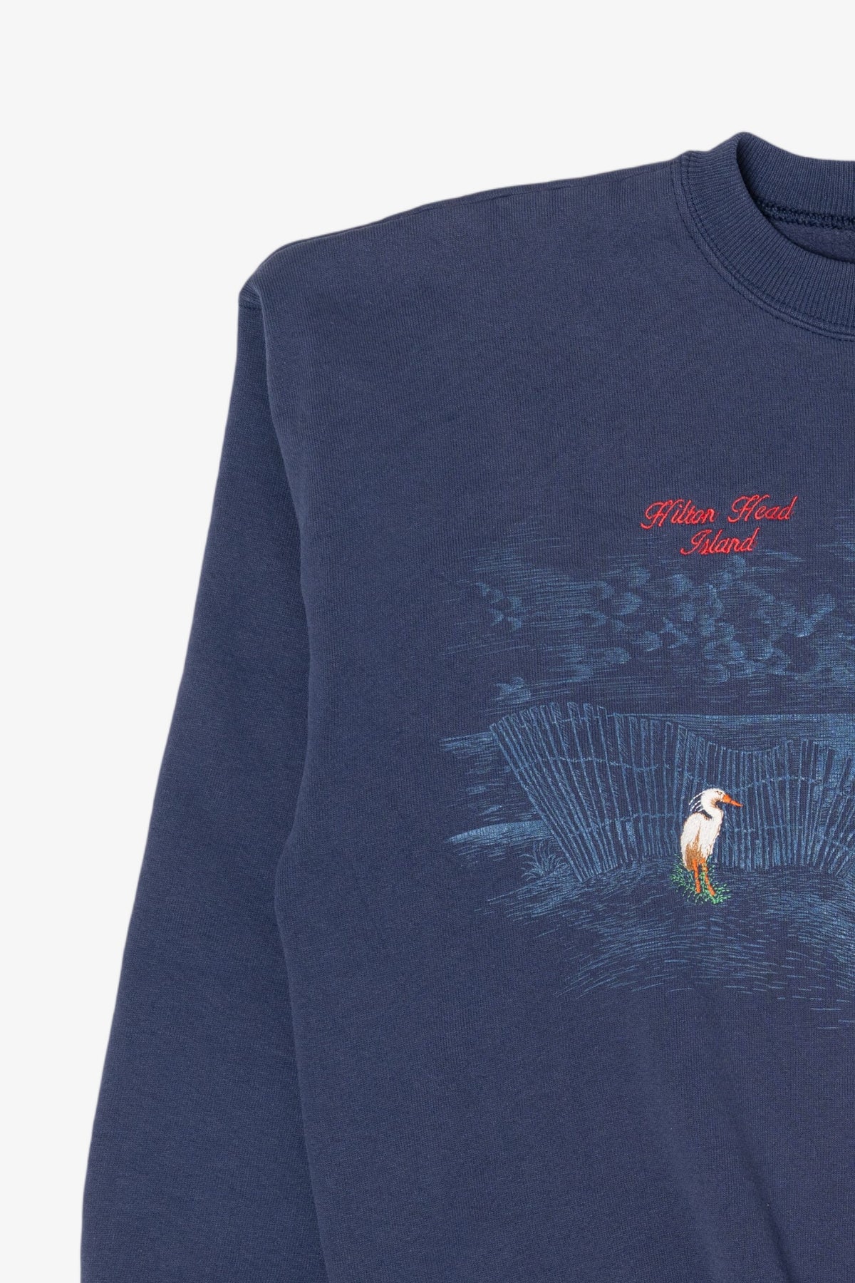 Vintage Embroidered Navy Blue Hilton Head Island Sweatshirt (1990s)