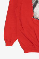 Vintage Red Alaska Husky Raglan Sweatshirt (1980s)