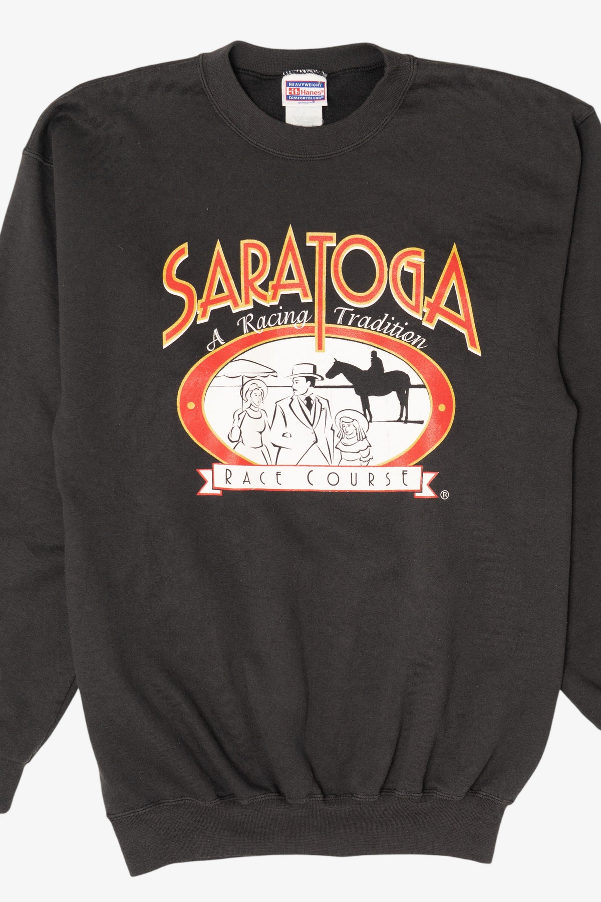 Vintage Saratoga Horse Racing Course Sweatshirt (2000s)