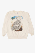 Vintage Snowy Owl Raglan Sweatshirt (1990s)