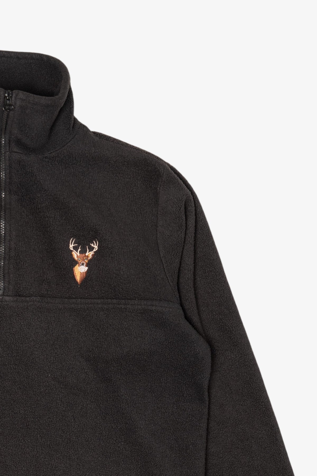 Vintage Magellan Sportswear Embroidered Deer Buck Quarter Zip Sweatshirt (1990s)