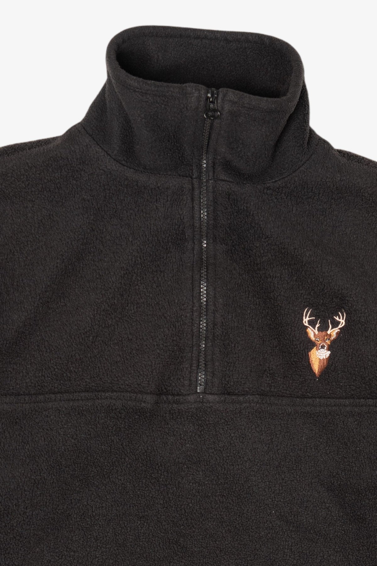 Vintage Magellan Sportswear Embroidered Deer Buck Quarter Zip Sweatshirt (1990s)