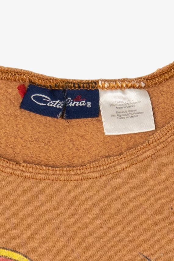 Vintage Distressed Looney Tunes Tweety "Do I Look Like I Care?" Sweatshirt (1990s)
