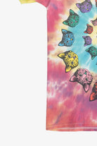 Cat Spiral Rainbow Tie Dye T-Shirt (2010s)
