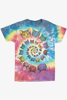 Cat Spiral Rainbow Tie Dye T-Shirt (2010s)