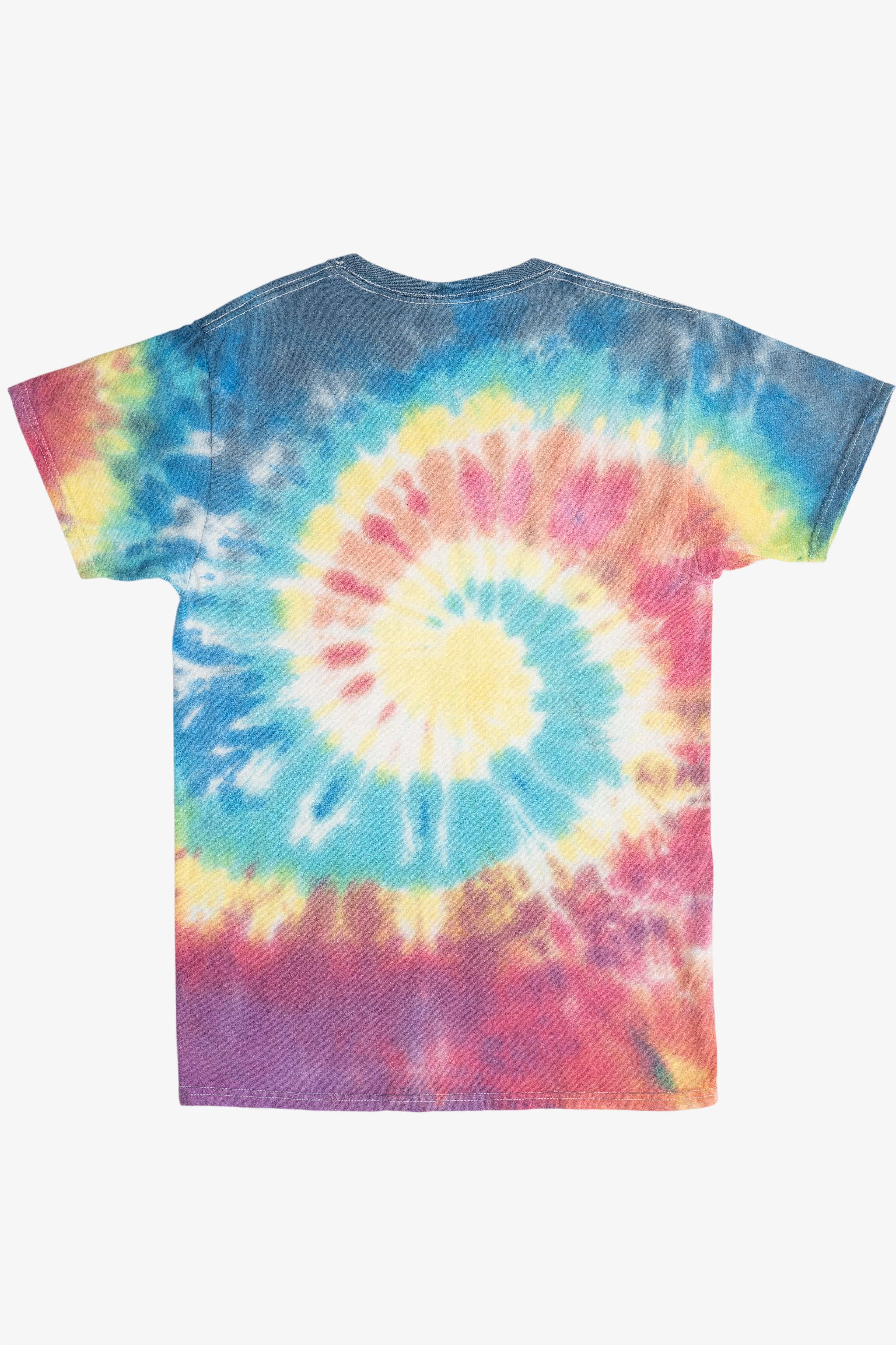 Cat Spiral Rainbow Tie Dye T-Shirt (2010s)