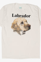 Vintage White Labrador Dog T-Shirt (1980s)