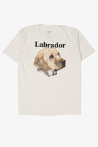 Vintage White Labrador Dog T-Shirt (1980s)
