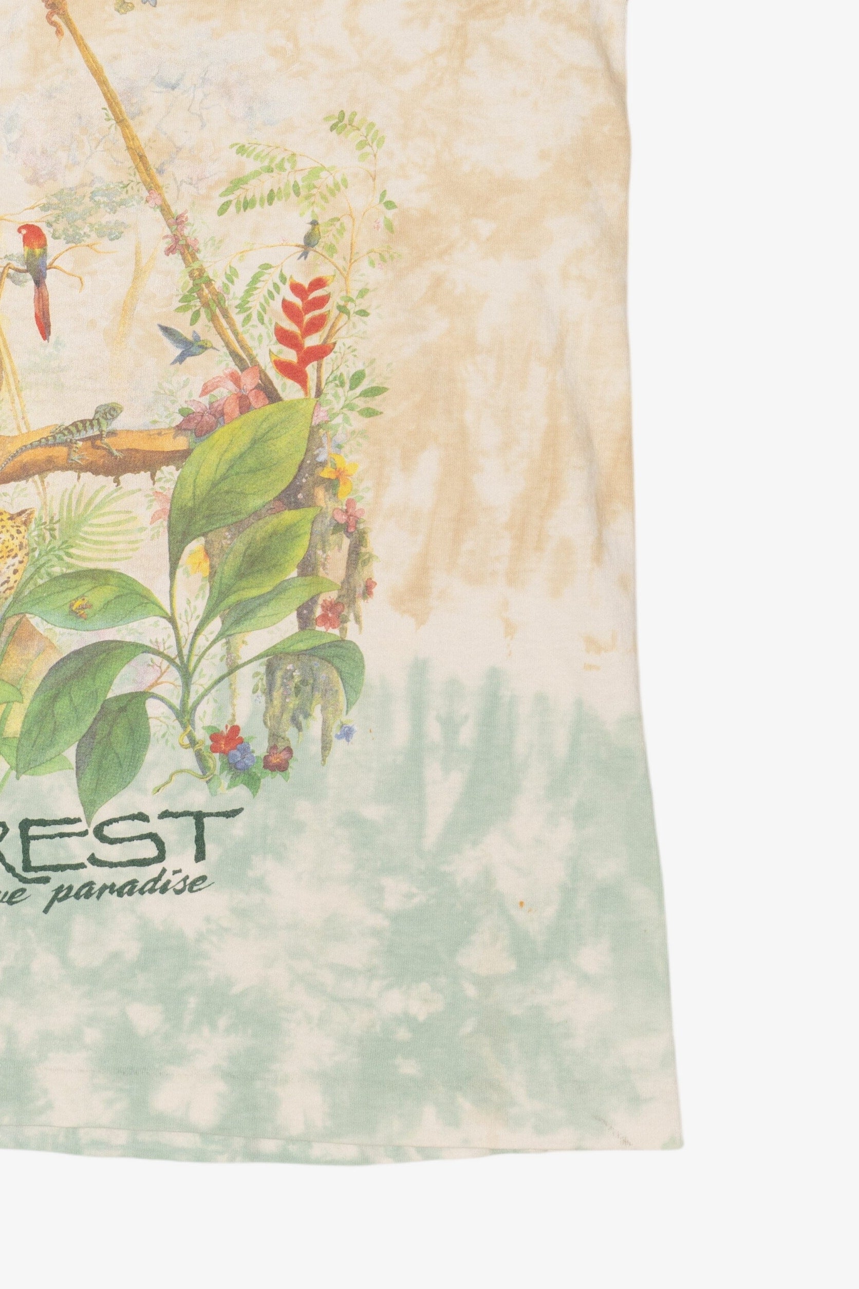 Vintage Rainforest Tie Dye Single Stitch T-Shirt (1990s)