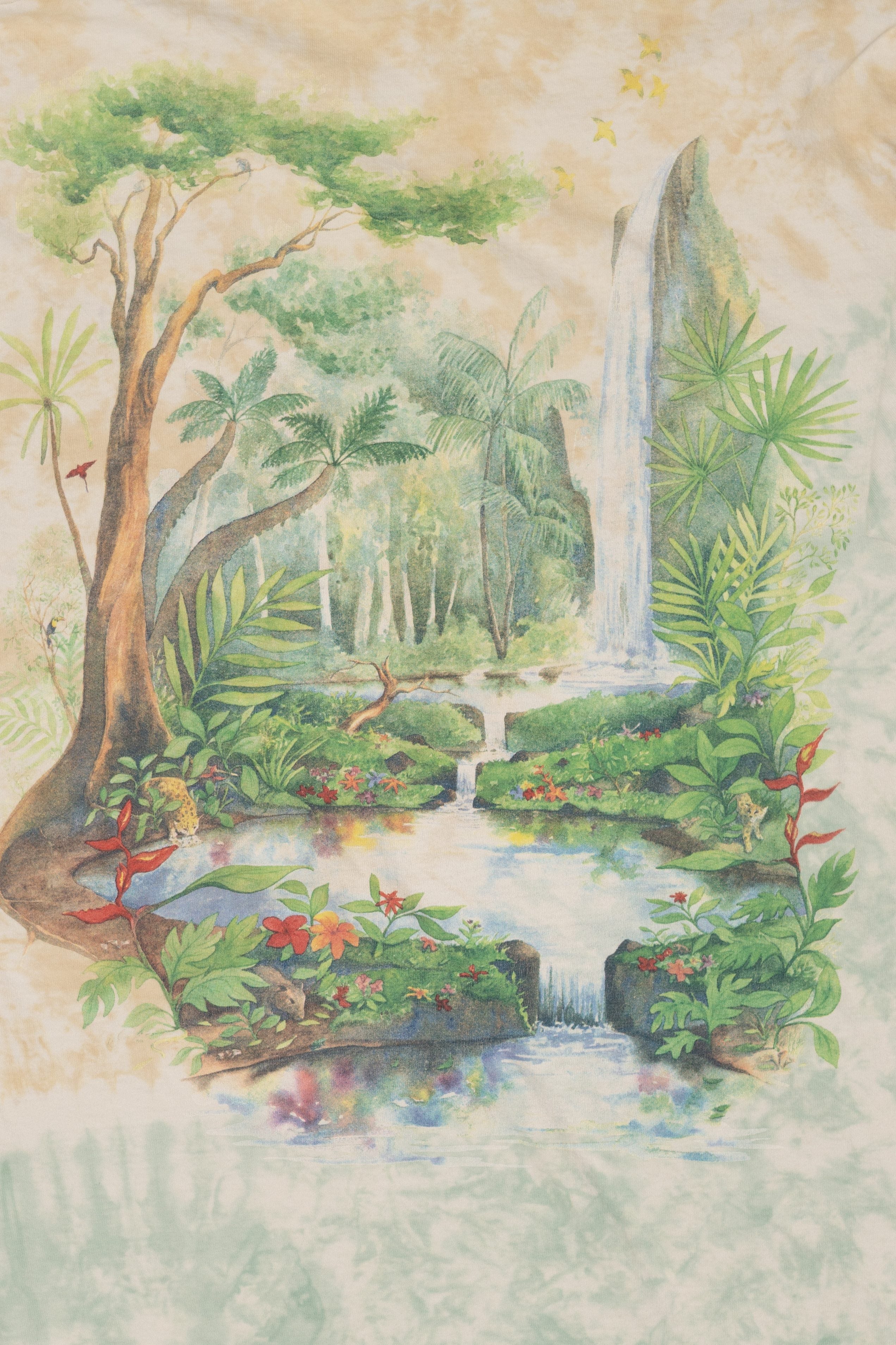 Vintage Rainforest Tie Dye Single Stitch T-Shirt (1990s)