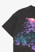 Vintage Wolves Mountain Lightning Wrap Around T-Shirt (1990s)