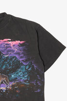 Vintage Wolves Mountain Lightning Wrap Around T-Shirt (1990s)