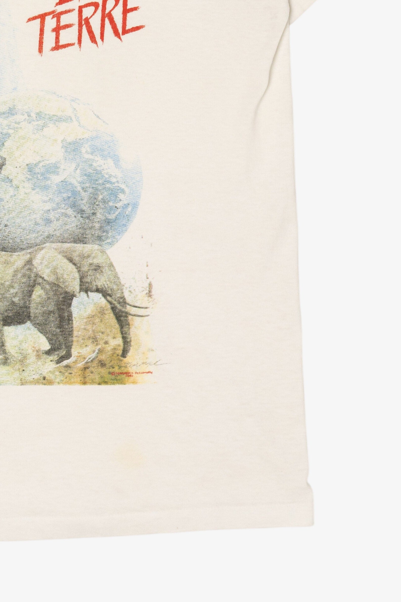 Vintage "Sauve La Terre" Save the Earth Tennessee River T-Shirt (1990s)