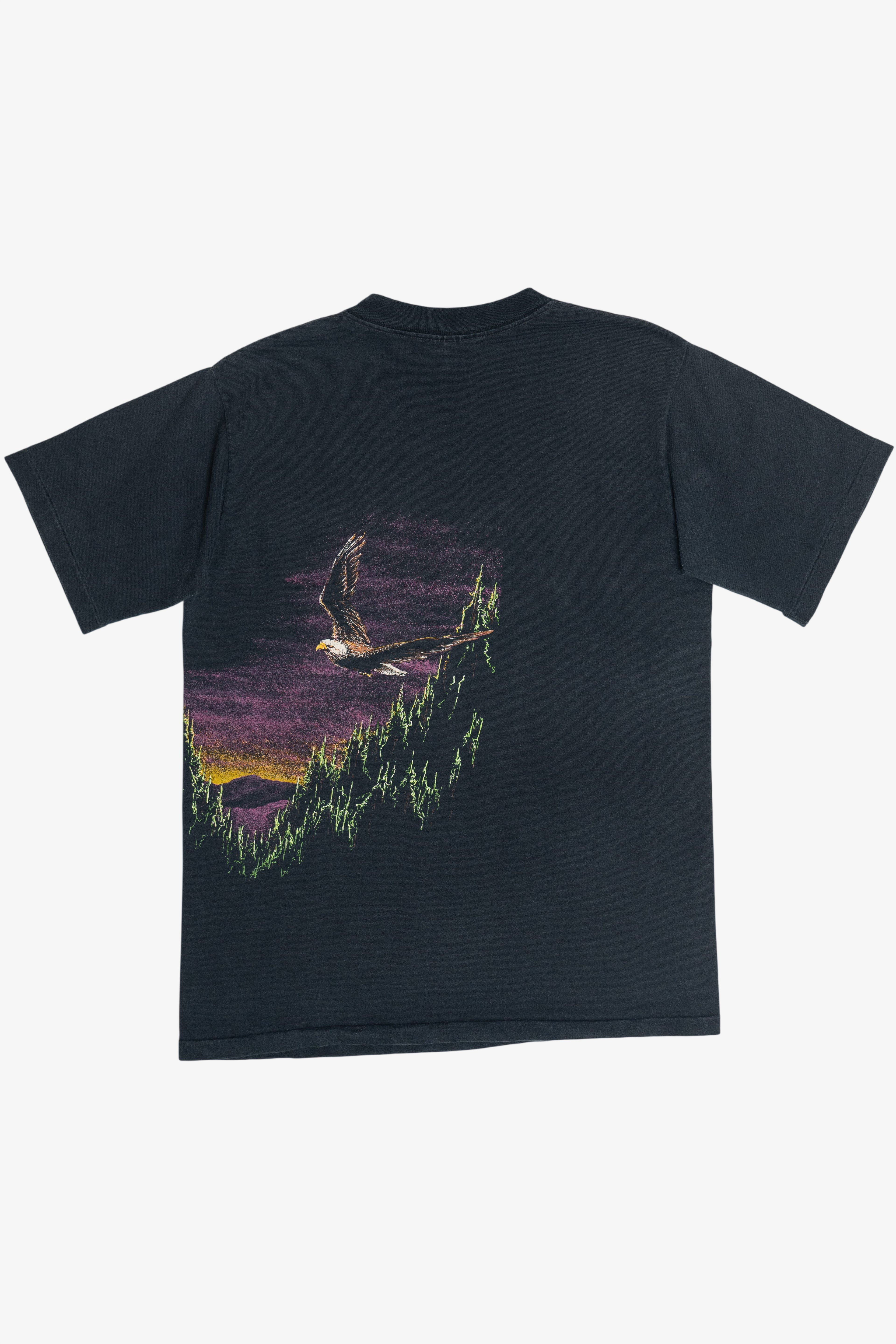 Vintage Eagle Wraparound Print Single Stitch T-Shirt (1990s)