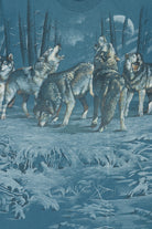 Vintage Distressed Pack Of Wolves Wrap Around Print T-Shirt (1990s)