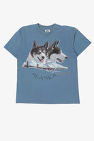 Vintage Alaska Huskies Sled Dogs Single Stitch T-Shirt (1990s)