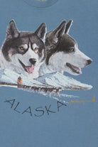 Vintage Alaska Huskies Sled Dogs Single Stitch T-Shirt (1990s)