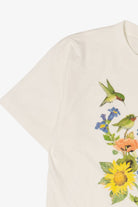 Vintage Hummingbirds And Flowers Dolphin Single Stitch T-Shirt (1990s)