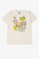 Vintage Hummingbirds And Flowers Dolphin Single Stitch T-Shirt (1990s)