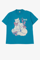 Vintage Blue Kittens Nashville Belton Single Stitch T-Shirt (1980s)