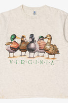 Vintage Virginia Ducks Front/Back Single Stitch T-Shirt (1990s)