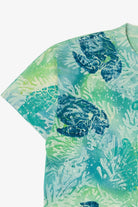 Vintage Sea Turtles All Over Tie Dye Print Single Stitch T-Shirt (1990s)