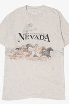 Vintage Las Vegas Horses Running Wrap Around T-Shirt (1990s)