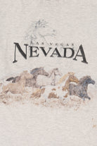 Vintage Las Vegas Horses Running Wrap Around T-Shirt (1990s)