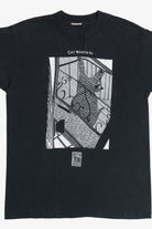 Vintage Stuart Katt "Cat Wants In" "Cat Wants Out" Double Sided Comic T-Shirt (1990s)
