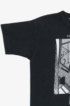 Vintage Stuart Katt "Cat Wants In" "Cat Wants Out" Double Sided Comic T-Shirt (1990s)