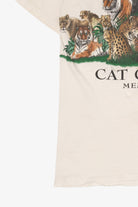 Vintage Thrashed Cat Country Memphis Zoo Big Cats Wrap Around T-Shirt (1990s)