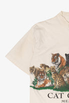 Vintage Thrashed Cat Country Memphis Zoo Big Cats Wrap Around T-Shirt (1990s)