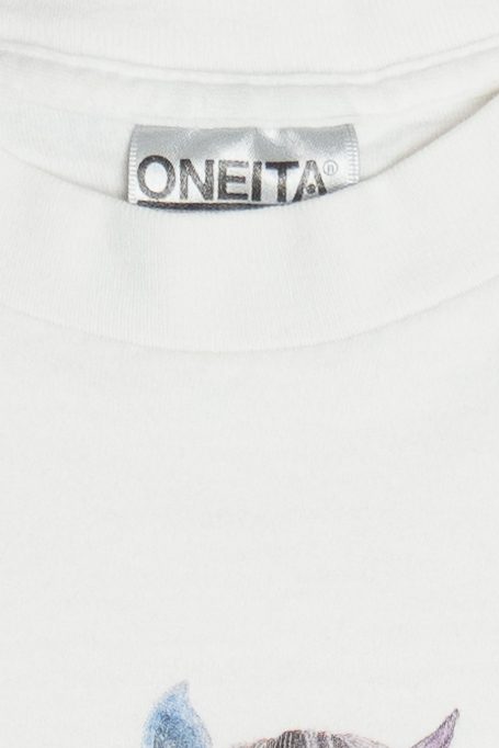 Vintage Horses & Glitter Paint Detail Single Stitch T-Shirt (1990s)