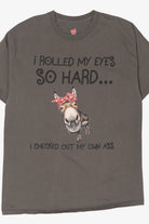 Funny "I Rolled My Eyes So Far..." Donkey T-Shirt