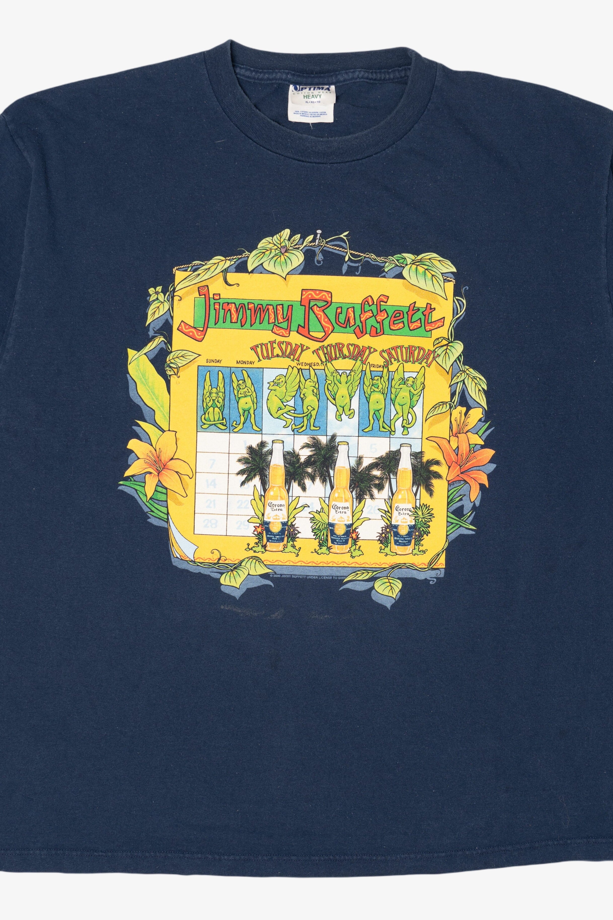 Vintage Jimmy Buffett "Tuesdays Thursdays Saturdays" Corona 2000 Tour T-Shirt (2000s)