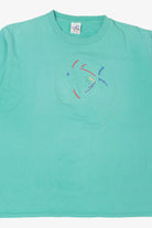 Vintage Embossed Embroidered Fish Single Stitch T-Shirt (1990s)