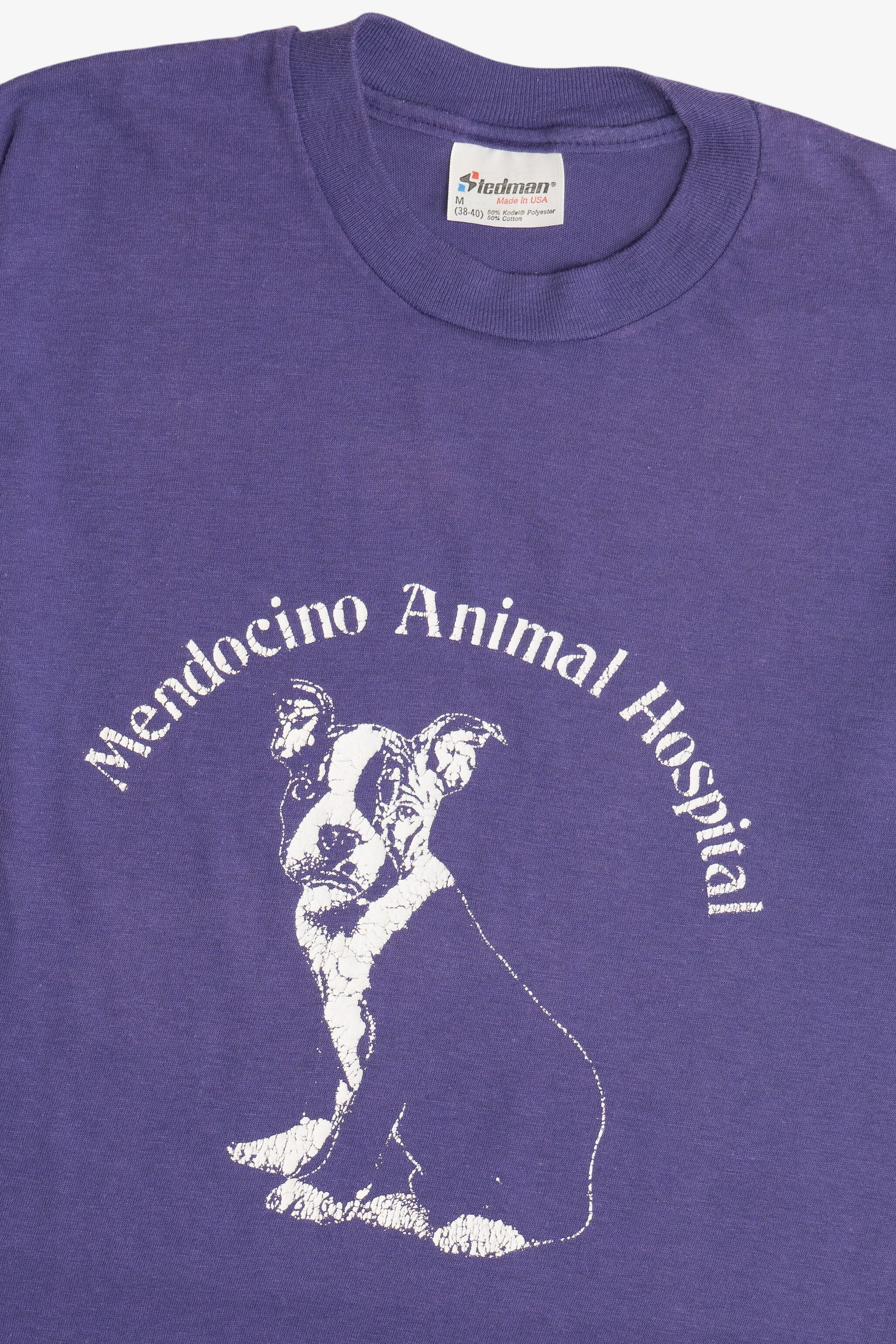 Vintage "Mendocino Animal Hospital" Puppy T-Shirt (1990s)