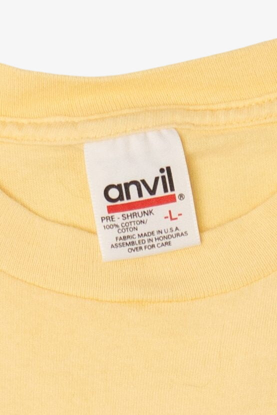 Vintage Yellow "The Love Of An Old Cat" T-Shirt (1990s)