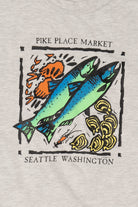 Vintage Light Gray "Pike Place Market" Seattle Washington T-Shirt (1990s)