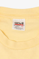 Vintage Yellow "The Love Of An Old Cat" Single Stitch T-Shirt (1990s)