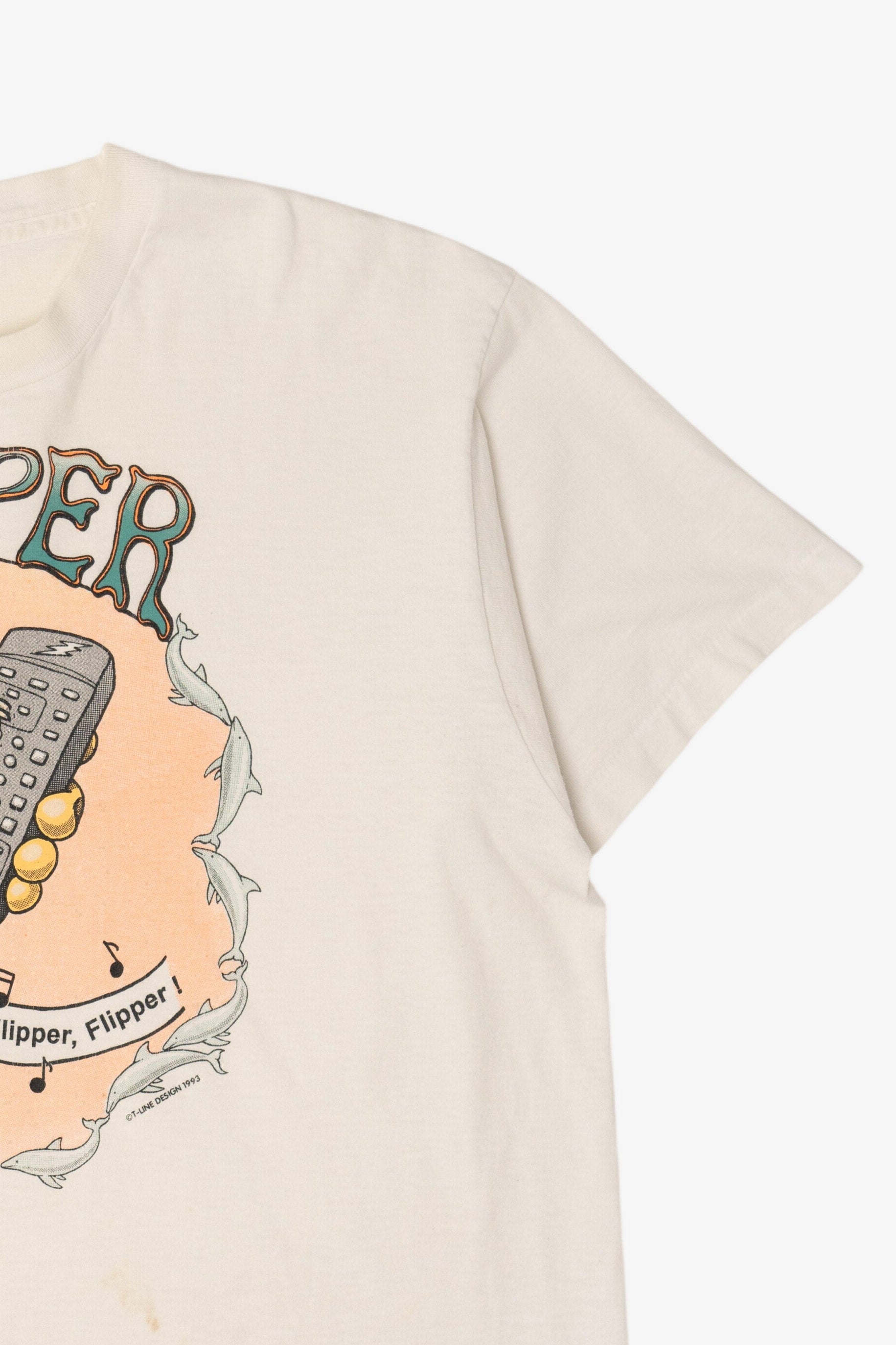 Vintage Flipper TV Show Single Stitch T-Shirt (1990s)