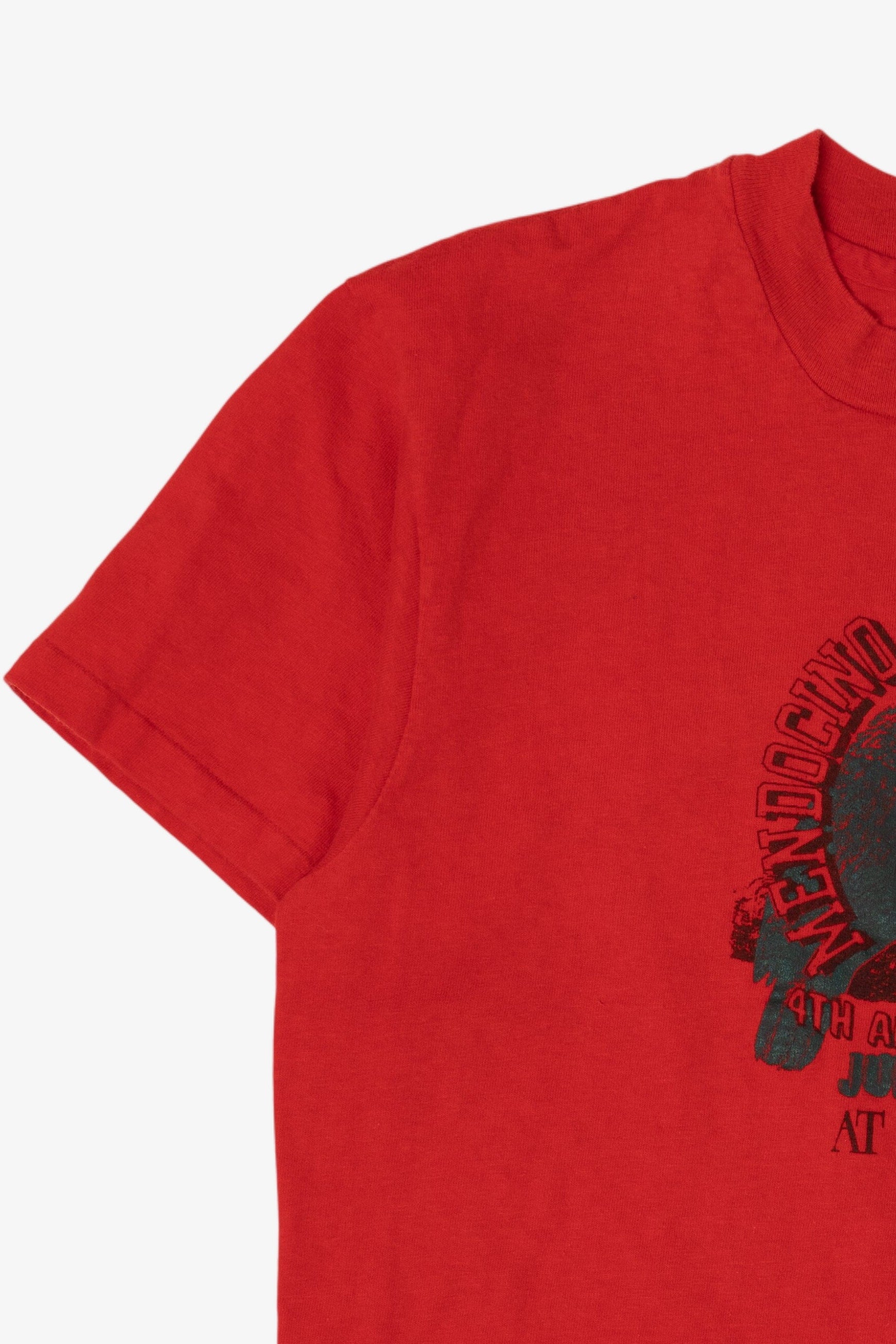 Vintage Red Mendocino Animal Hospital Single Stitch T-Shirt (1990s)