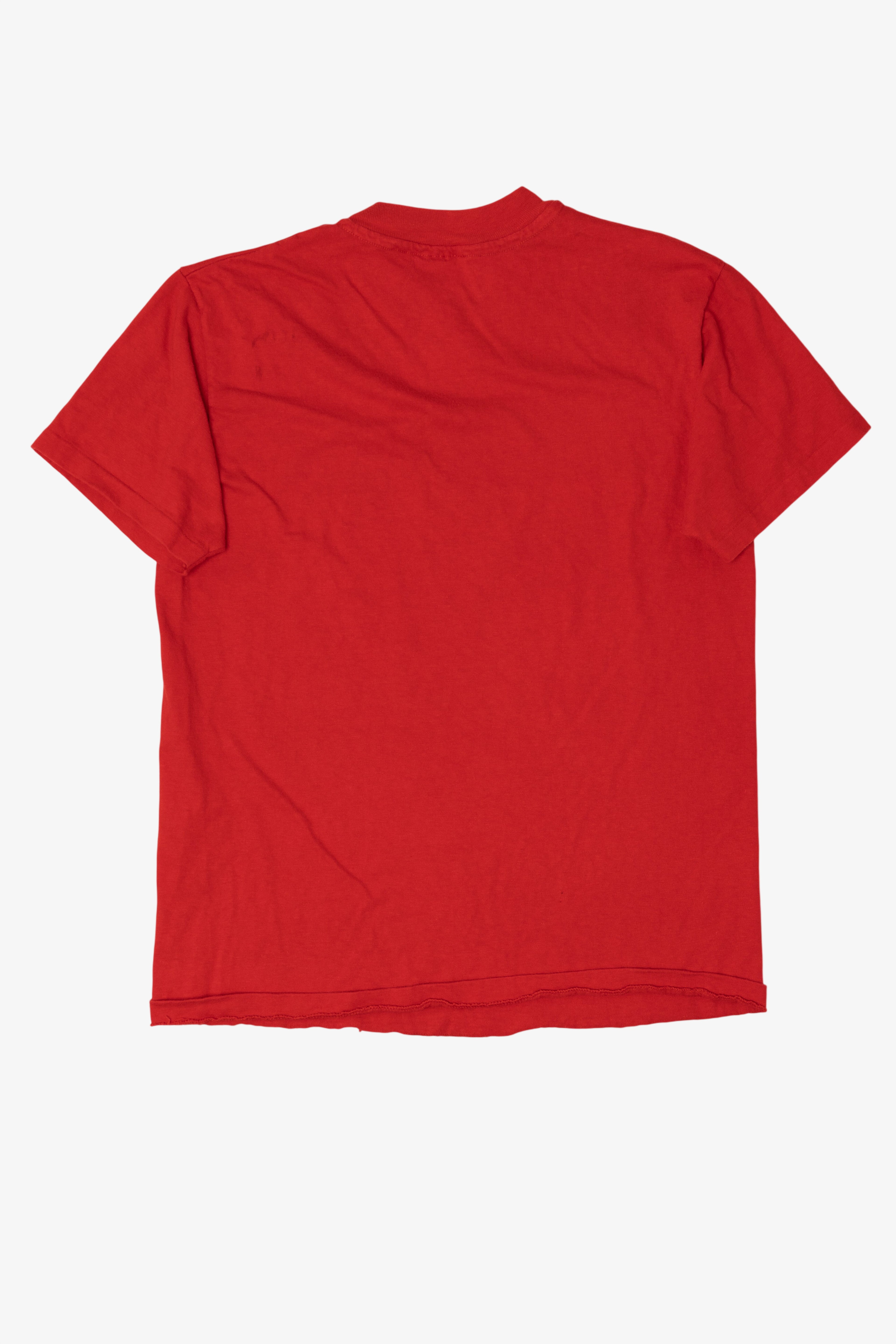 Vintage Red Mendocino Animal Hospital Single Stitch T-Shirt (1990s)