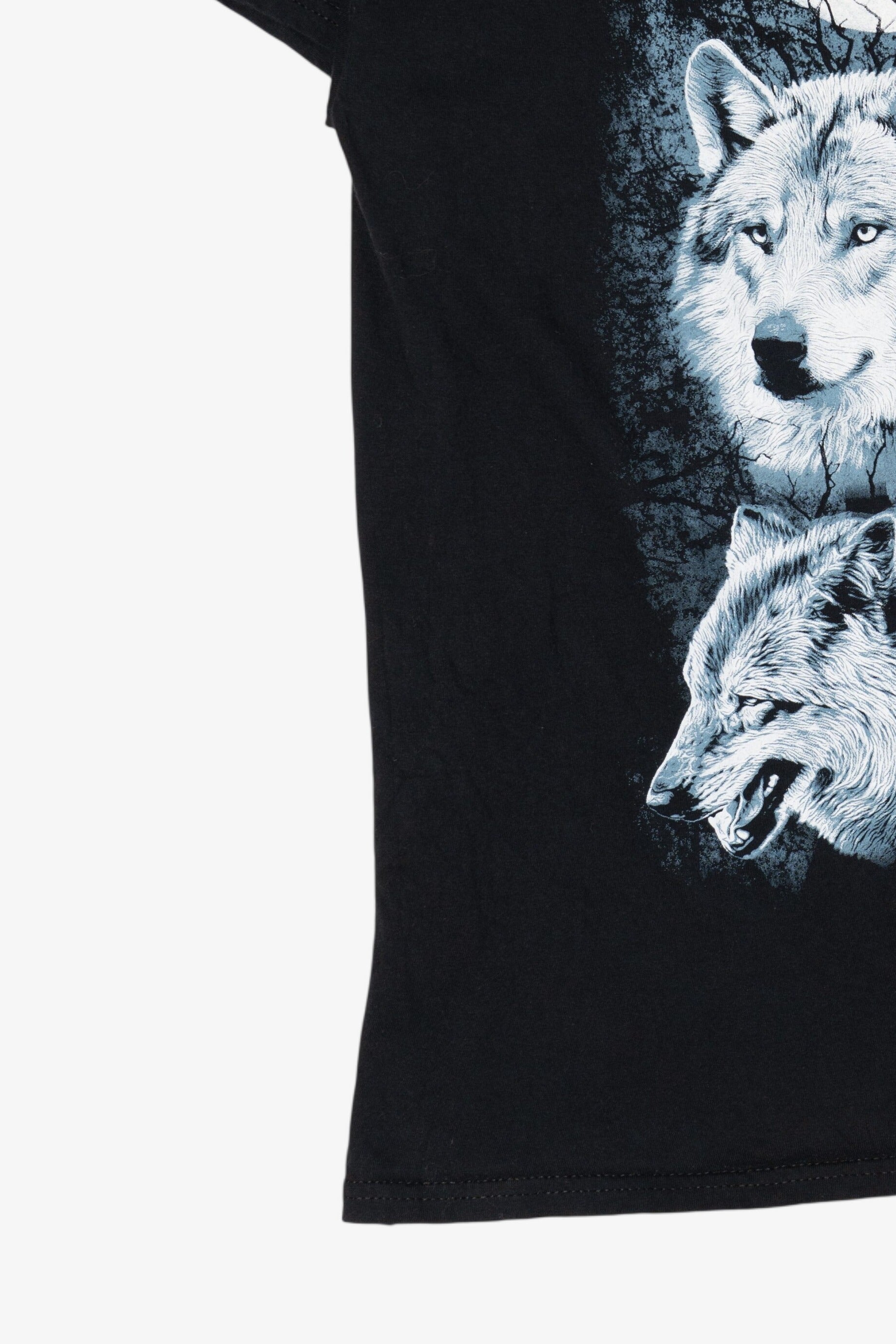 Wolves Howling At The Moon Black T-Shirt (2000s)